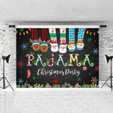 Lofaris Cute Chrismas Pendant Snowflake Black Red Backdrop